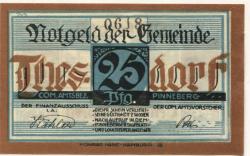 Thesdorf (heute: Pinneberg) - Gemeinde - -- - 25 Pfennig