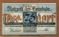 Thesdorf (heute: Pinneberg) - Gemeinde - -- - 75 Pfennig