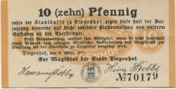 Tiegenhof (heute: PL-Nowy Dwór Gdánski) - Stadt - 6.3.1917 - 10 Pfennig