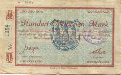 Tirschenreuth - Stadt - 1.10.1923 - 100 Millionen Mark