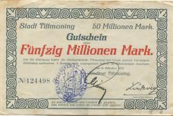Tittmoning - Stadt - 6.10.1923 - 50 Millionen Mark