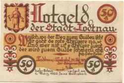 Todtnau - Stadt - 31.10.1921 - 1.3.1922 - 50 Pfennig