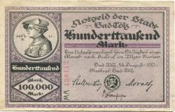 Tölz (Bad) - Stadt - 14.8.1923 - 100000 Mark