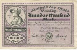 Tölz (Bad) - Stadt - 14.8.1923 - 100000 Mark