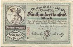 Tölz (Bad) - Stadt - 14.8.1923 - 500000 Mark