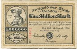 Tölz (Bad) - Stadt - 14.8.1923 - 1 Million Mark