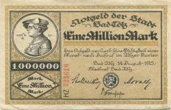 Tölz (Bad) - Stadt - 14.8.1923 - 1 Million Mark