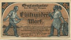 Torgau - Kreis - 1.11.1922 - 100 Mark 