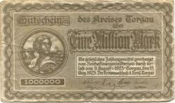 Torgau - Kreis - 15.8.1923 - 1 Million Mark 