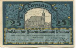 Torgau - Stadt - 10.2.1921 - 25 Pfennig 