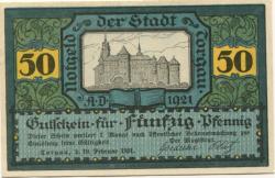 Torgau - Stadt - 10.2.1921 - 50 Pfennig 