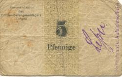 Torgau - Offizier-Gefangenenlager - -- - 5 Pfennig