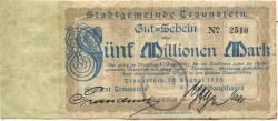 Traunstein - Stadt - 10.8.1923 - 5 Millionen Mark