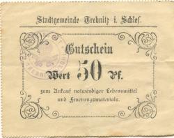 Trebnitz (heute: PL-Trzebnica) - Stadt - -- - 50 Pfennig