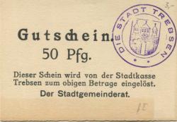 Trebsen - Stadt - -- - 50 Pfennig