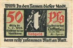 Treffurt - Stadt - 1.6.1921 - 1.2.1922 - 50 Pfennig