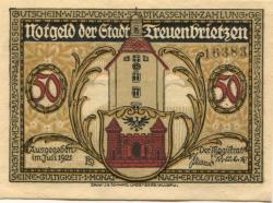 Treuenbrietzen - Stadt - Juli 1921 - 50 Pfennig