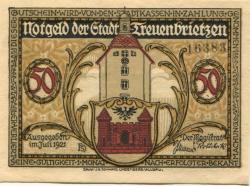 Treuenbrietzen - Stadt - Juli 1921 - 50 Pfennig 