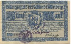 Triberg - Stadt - 9.10.1918 - 1.2.1919 - 5 Mark