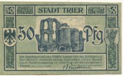 Trier - Stadt - 1.6.1920 - 50 Pfennig