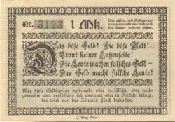 Trier - Stadttheater - 5.2.1921 - 1 Mark