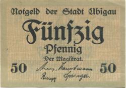 Übigau - Stadt - - 31.12.1921 - 50 Pfennig