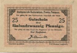 Ueckermünde - Stadt - -- -  25 Pfennig 