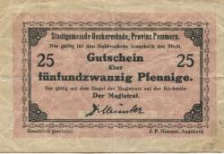 Ueckermünde - Stadt - -- -  25 Pfennig 