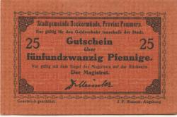 Ueckermünde - Stadt - -- -  25 Pfennig 