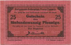 Ueckermünde - Stadt - -- -  25 Pfennig 