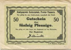 Ueckermünde - Stadt - -- -  50 Pfennig 