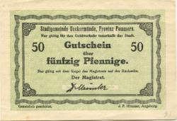 Ueckermünde - Stadt - -- -  50 Pfennig 