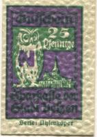 Uelzen - Sparkasse der Stadt - - 1.7.1922 - 25 Pfennig 