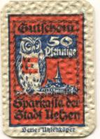 Uelzen - Sparkasse der Stadt - - 1.7.1922 - 50 Pfennig 