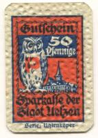 Uelzen - Sparkasse der Stadt - - 1.7.1922 - 50 Pfennig 