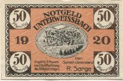 Unterweißbach - Gemeinde - 1920 - 50 Pfennig 
