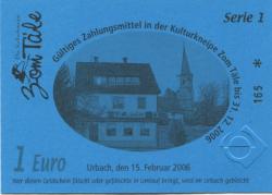 Urbach - Kulturkneipe Zum Täle, Gartenstr. 8 - 15.2.2006 - 31.12.2006 - 1 Euro 