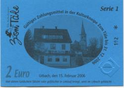 Urbach - Kulturkneipe Zum Täle, Gartenstr. 8 - 15.2.2006 - 31.12.2006 - 2 Euro 