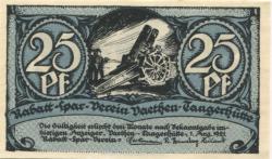 (Vaethen-)Tangerhütte - Rabatt Spar-Verein - 1.8.1921 - 25 Pfennig 