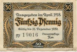 Vaihingen - Amtskörperschaft - April 1918 - 31.12.1920 - 50 Pfennig 