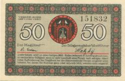 Verden - Stadt - 1.6.1920 - 50 Pfennig 