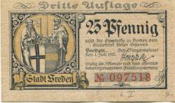 Vreden - Stadt - 1.7.1917 - 25 Pfennig 