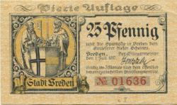 Vreden - Stadt - 1.7.1917 - 25 Pfennig 
