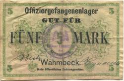 Wahmbeck (heute: Bodenfelde) - Offiziergefangenenlager - -- - 5 Mark 