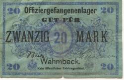 Wahmbeck (heute: Bodenfelde) - Offiziergefangenenlager - -- - 20 Mark 
