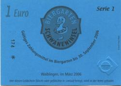 Waiblingen - Biergarten Schwaneninsel, Winnender Str. 4 - März 2006 - 30.9.2006 - 1 Euro 