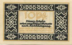 Waldenburg (heute: PL-Walbrzych) - Stadt - 1921 - 10 Pfennig