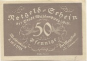 Waldenburg (heute: PL-Walbrzych) - Stadt - 16.1.1921 - 50 Pfennig