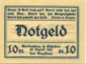 Waldenburg (heute: PL-Walbrzych) - Stadt - 20.8.1921 - 10 Pfennig 