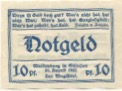 Waldenburg (heute: PL-Walbrzych) - Stadt - 20.8.1921 - 10 Pfennig 